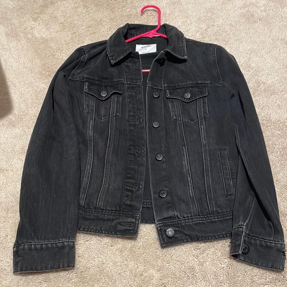 Black jean jacket